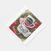 Kerst Feestelijke Papieren servet (Hoek)