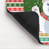 Kerst Feestelijke patronen met Teddy Bear Muismat (Hoek)