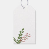 Kerst Feestelijke Persoonlijke Bladversiering Cadeaulabel (Achterkant)