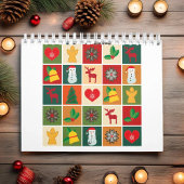 Kerst Feestelijke Vakantie Seizoen San Francisco,  Kalender