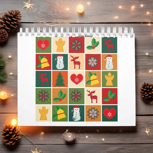 Kerst Feestelijke Vakantie Seizoen San Francisco,  Kalender