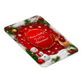 Kerst Feestelijke Vakantiescène Magneet (Rechterzijde)