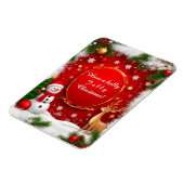 Kerst Feestelijke Vakantiescène Magneet (Linkerzijde)