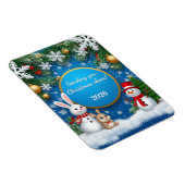 Kerst Feestelijke Vakantiescène Magneet (Rechterzijde)