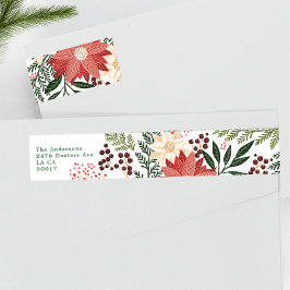 Kerst Feestelijke Waterverf Flora Retouradres