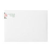 Kerst Feestelijke Waterverf Flora Retouradres (Voorkant)