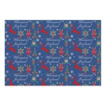 Kerst feestelijke Wrapping Paper FlatSheetSet van 