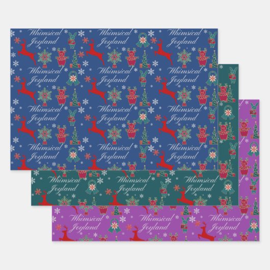Kerst feestelijke Wrapping Paper FlatSheetSet van  (Set)