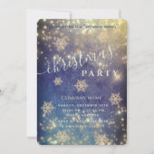 Kerst-feestfeest in de mousserende luxe kaart (Voorkant)