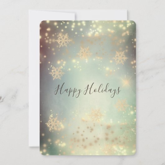 Kerst-feestfeest in de mousserende luxe kaart (Achterkant)