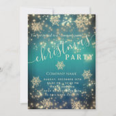 Kerst-feestfeest in de mousserende luxe kaart (Voorkant)