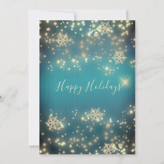 Kerst-feestfeest in de mousserende luxe kaart (Achterkant)