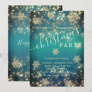 Kerst-feestfeest in de mousserende luxe kaart