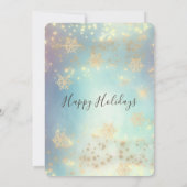 Kerst-feestfeest in de mousserende luxe kaart (Achterkant)