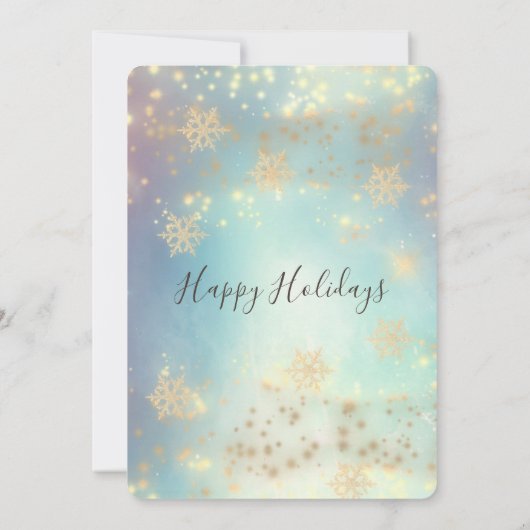 Kerst-feestfeest in de mousserende luxe kaart (Achterkant)