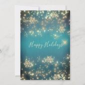 Kerst-feestfeest in de mousserende luxe kaart (Achterkant)