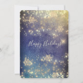 Kerst-feestfeest in de mousserende luxe kaart (Achterkant)