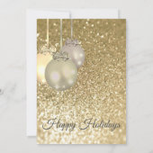 Kerst-feestfeest in Glittery Kaart (Achterkant)