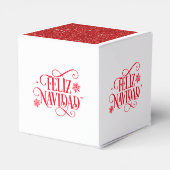 Kerst Feliz Navidad Favor Geschenkdoos Bedankdoosjes (Achterkant)