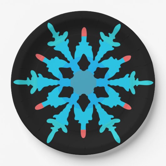 Kerst Fest Melamine Papieren Bordje (Voorkant)