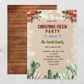 Kerst fiesta thema kaart (Voorkant / Achterkant)