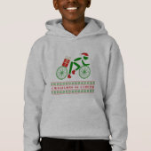Kerst fietser aangepaste tekst sportief (Voorkant)
