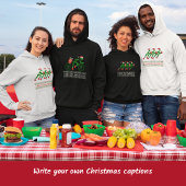 Kerst fietser aangepaste tekst sportief hoodie