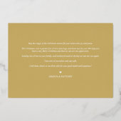 Kerst, fijn en fijn folie feestdagenkaart (Achterkant)