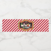 Kerst Film Night Water Fles Label Waterfles Etiket (Enkel label)