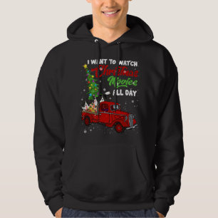 Kerst Films Grappige Border Collie Films Rood Tr Hoodie
