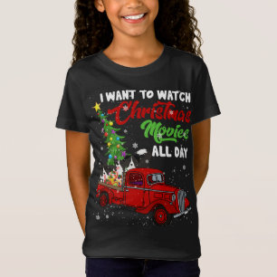 Kerst Films Grappige Border Collie Films Rood Tr T-shirt