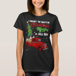 Kerst Films Grappige Border Collie Films Rood Tr T-shirt