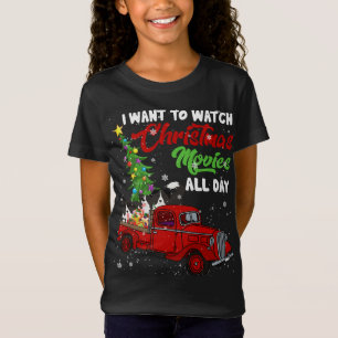 Kerst Films Grappige Border Collie Films Rood Tr T-shirt