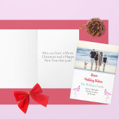 Kerst Flamingo 1 Foto Tropisch Eenvoudig  Feestdagen Kaart