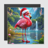Kerst Flamingo Als Kerstman-47476 (Voorkant / Achterkant)