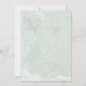 kerst flamingo baby shower uitnodiging (Achterkant)