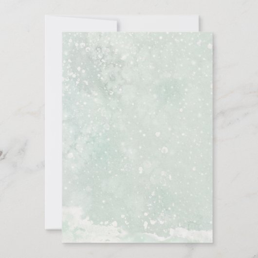 Kerst Flamingo Bruids Douche Uitnodiging (Achterkant)