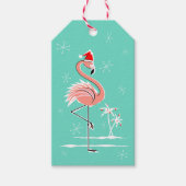 Kerst Flamingo cadeau labels Cadeaulabel (Voorkant)