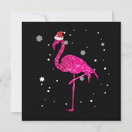 Kerst Flamingo Essential Notitiekaartje (Voorkant)