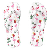 Kerst Flamingo Feest | Vakantie Teenslippers (Voetbed)