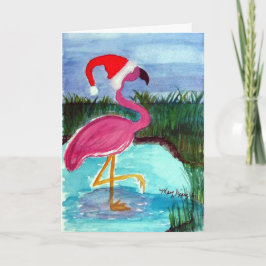 Kerst Flamingo Feestdagen Kaart