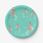 Kerst Flamingo Group papier bord (Voorkant)