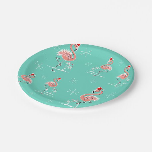 Kerst Flamingo Group papier bord (Gekanteld)