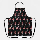 Kerst Flamingo Lichten Xmas Tropisch Dier Schort (Voorkant)