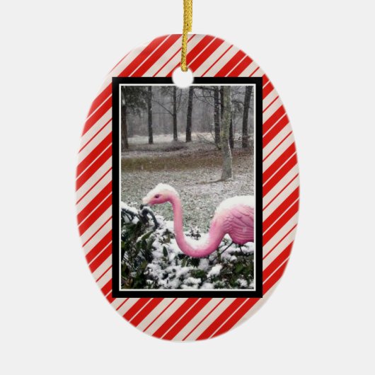 Kerst Flamingo Ornament (Voorkant)