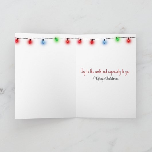 Kerst Flamingo schaatsen Kaart (Binnen)