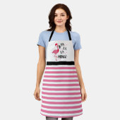 Kerst Flamingo Schort (Gedragen)