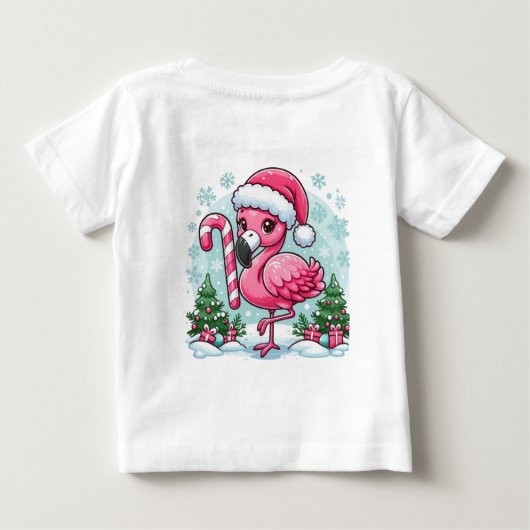 Kerst Flamingo Sublimatie Clipart (Achterkant)