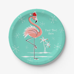 Kerst Flamingo Tekst papier bord