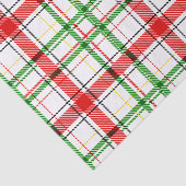 Kerst Flanel Plaid Tartan Design - Wit Tissuepapier (Detail)